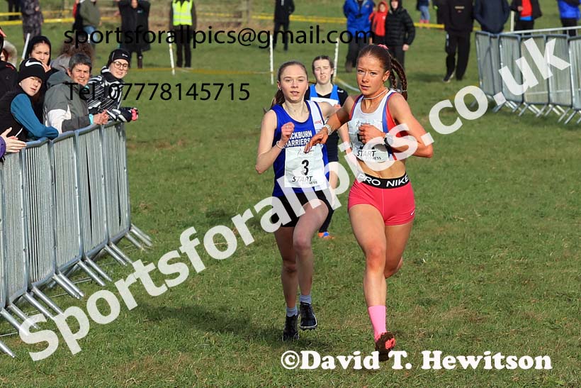 Junior Womens 2024 Northern Cross Country Champs., Sedgefield. Photo: David T. Hewitson/Sports for All Pics